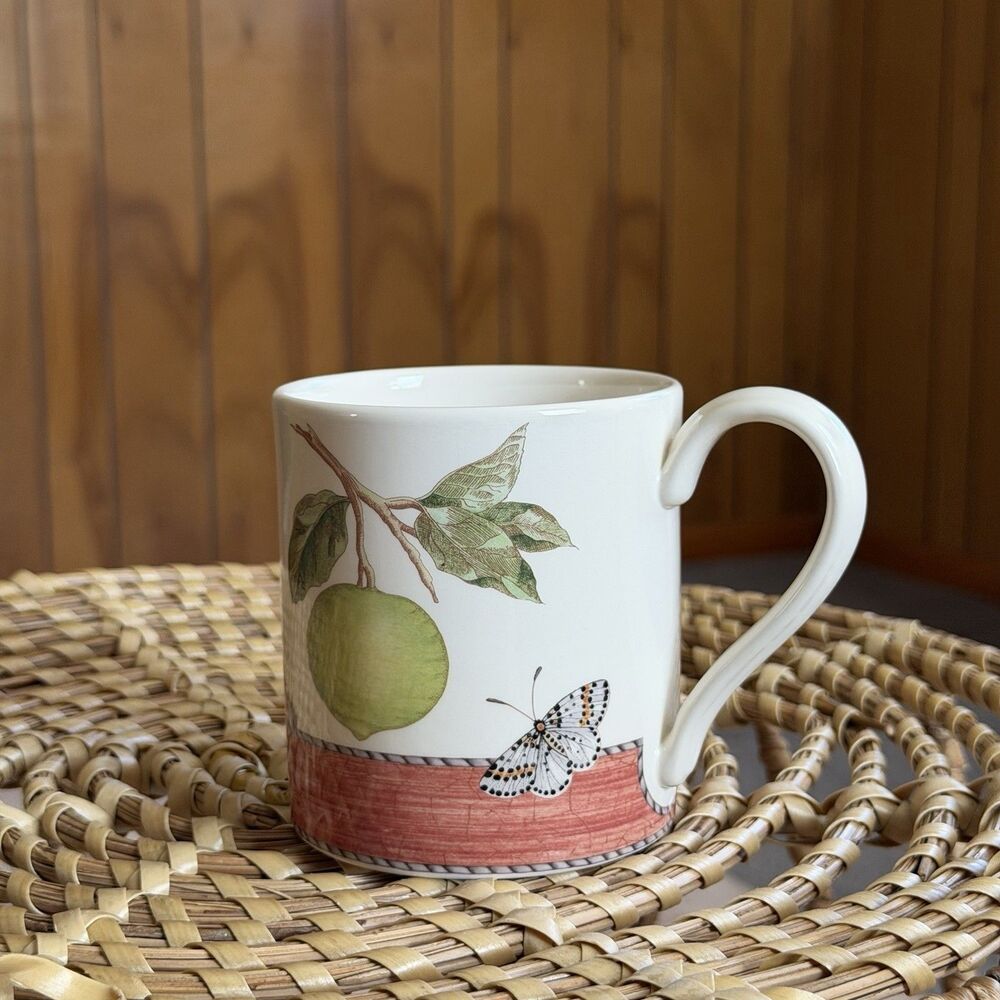 Wedgewood Sarah’s Garden Coffee Mug Made In England 1997 Terracotta 12 oz